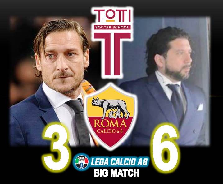 3^ giornata Lega Calcio a 8 serie A: Totti Sporting Club vs ROMA Calcio a 8