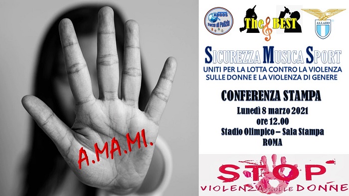 A.MA.MI. Conferenza Stampa - Lotta alla Violenza sulle Donne e Violenza di Genere - Stadio Olimpico - ROMA -