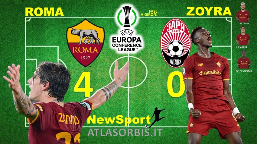 Roma vs Zoyra - 4- 0 - NewSport - Atlasorbis - Conference League