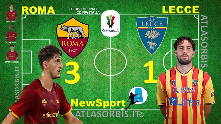 Roma vs Lecce - NewSport - Atlasorbis - Risultato