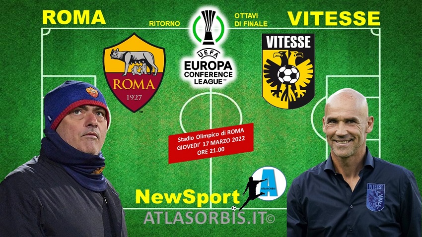Roma vs Vitesse - Ritorno Ottavi Finale Conference League - - NewSport - Atlasorbis
