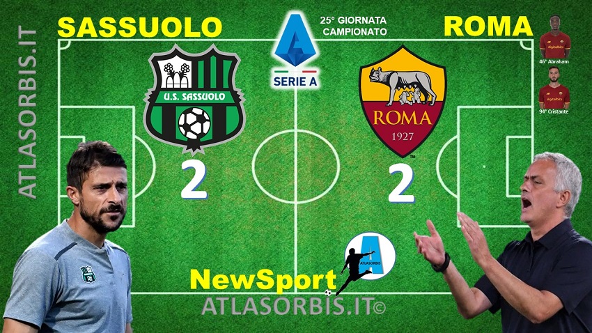 Sassuolo vs Roma - NewSport - Atlasorbis - Risultato