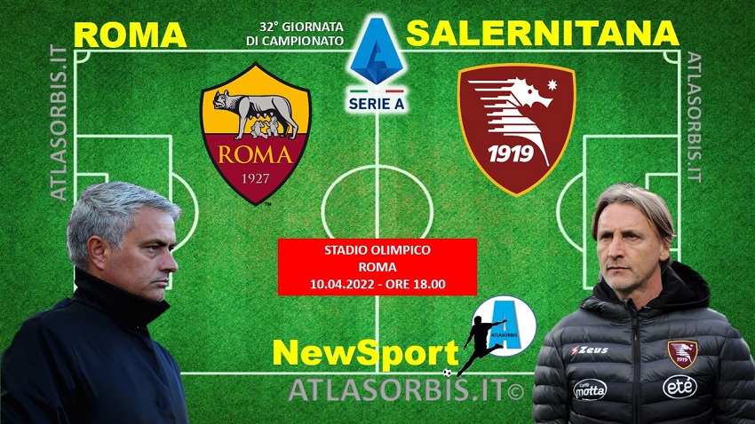 Roma vs Salernitana 2022 - NewSport - Atlasorbis -