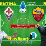 FIORENTINA vs ROMA, per la 36^ di campionato, giallorossi al Franchi di Firenze per difendere il 5° posto, news e probabili formazioni (#atlasorbis)
