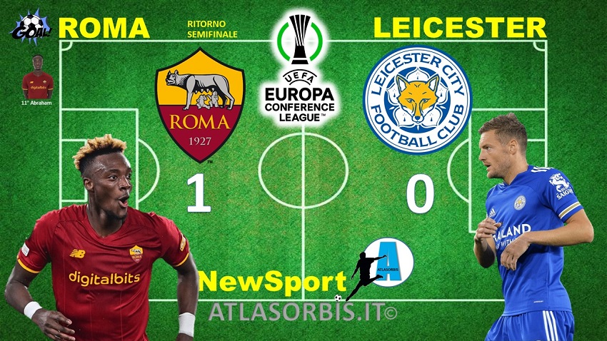 Roma vs Leicester - Conference League - NewSport - Atlasorbis - Ritorno Semifinale - Risultato